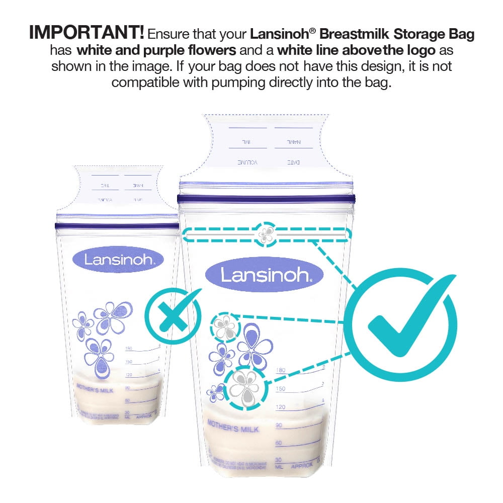 Lansinoh T Milk Storage Bags 100 Ct