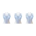 thumbnail image 4 of maskred Sturdy And Durable Lace Applique With 3D Beads And Rhinestones With Materials Are Sturdy And Durable Multiple Colors Light purple B 3Set, 4 of 6
