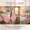 thumbnail image 2 of REGALWOVEN 2 Pack Cute Flower Chenille Hanging Hand Towels, Soft Absorbent, Quick Dry Decorative Towels for Kitchen, Bathroom Pink 12" x 12", 2 of 5
