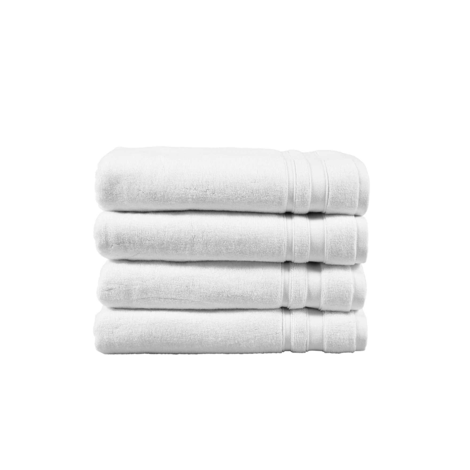 BOKSER Kenwood Hospitality Cotton Hotel Bath Towel White 30" x 56" Bulk Case of 12, Designed for Hotels, Rentals, Multi-Property Use