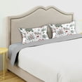 thumbnail image 3 of Yayeee Pillowcase Queen Size Set of 2 Satin Wrinkle Resistant Pillow Case, White Nordic Christmas House, 3 of 7