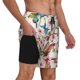 thumbnail image 2 of Fotbe Watercolor Floral With Butterflies Traje de Baño para Hombre – Shorts de Natación de Secado Rápido con Forro y Bolsillos-Medium, 2 of 6