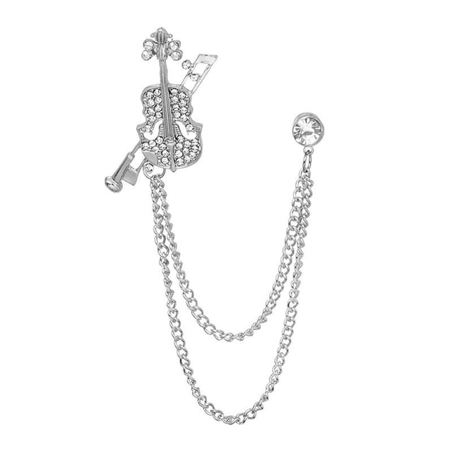 Broche de solapa jinwen broches de cadenas colgantes para hombres y mujeres
