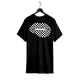 thumbnail image 1 of Lightweight Cotton T-Shirt for Women – Fun Short Sleeve with Checkerboard and Lip Design, 1 of 6