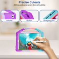 thumbnail image 4 of Premium Silicone Case for iPad Mini 5,4,3,2,1 Case,iPad Mini 5,4,3,2,1 Case for Kids, AmPm Protective Case with Handle Stand for Apple iPad Mini 5,4,3,2,1 Model, 4 of 7