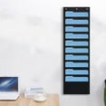 thumbnail image 4 of PENGXIANG Storage Pocket Chart with 10 Large Pockets Wall Hanging File Organizer for File Folder Paper 3 Over Door Hangers for Office Home School Studio, 4 of 6