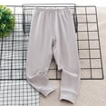 thumbnail image 3 of CAIVO Unisex Kids Boys Girls Winter Warm Solid Color Ribbed Sweatpants Jogger Pants Slacks Trousers Trendy Toddler Child Daily Wear, 3 of 3