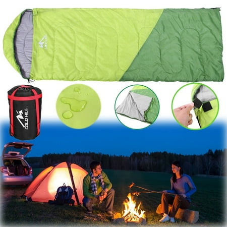 Yosoo Outdoor Travel Camping Portable Waterproof Envelope Cotton Warm Single Sleeping Bag, Double Sleeping Bag, Envelope Sleeping
