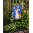 thumbnail image 2 of Carolines Treasures LH9283-FLAG-PARENT Whippet Winter Snowflakes Holiday Flag  multicolor, 2 of 2