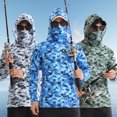 thumbnail image 3 of Ropa de verano para exteriores con protección solar, con capucha sensible al hielo, transpirable, resistente a los rayos UV, de seda helada, de secado rápido, abrigo suelto, ropa de pesca, 3 of 5