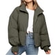 thumbnail image 1 of Abrigos de invierno para mujer, cárdigan de cuello alto sólido a la moda, chaqueta de plumón, abrigo acolchado Odeerbi ODB-3, 1 of 9