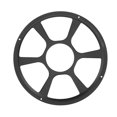 thumbnail image 1 of 12in Car Speaker Protective Mesh Cover Grille Carbon Black Universal Motors Audio Accessory, 1 of 5