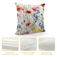 thumbnail image 4 of Creowell  Wildflowers Pillow Covers,Watercolor Flowers Poppy Cornflower Decor Throw Pillow Case Square Cover Summer Farmhouse Decorations for Home Living Room Bed Sofa, 4 of 5