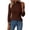Coffee, variant on Women's Turtleneck Sweater Ribbed Knit Long Sleeve Pullover Top Slim Fit Stretchy Solid Color Sweaters for Fall Winter Office,Coffee (L)