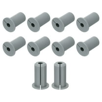 10Pack Wall Grommets for Cables 3/4 Inch Silicone Cable Wall Bushing Feed Through Cable Routing Kit Accessories Wall Cable Pass Through for Ethernet with 7mm Hole, Gray