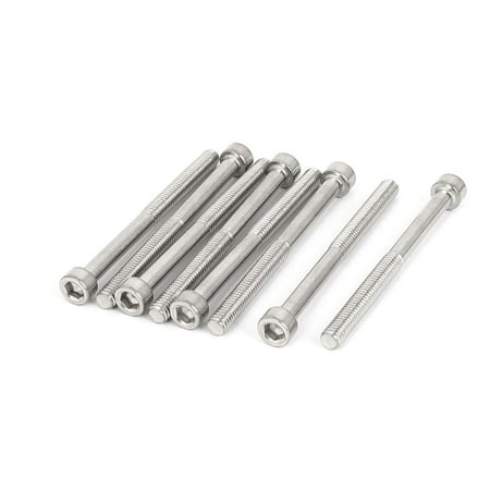 75mm Boot - M6 x 70mm 75mm Length Stainless Steel Hex Socket Head Cap Screw Bolt 8pcs