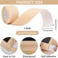 thumbnail image 2 of Caulk Tape Sealant Strip 1.4" x 10.5Ft PVC Beige Self Adhesive Waterproof Sealing Tape Strip Sink Bathroom Toilet Floor Corner Edge Protector Blanched Almond DIY, 2 of 6