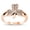 Rose Gold-Tone, variant on Gold-Tone Sterling Silver Lucky Clover Ring Size 4