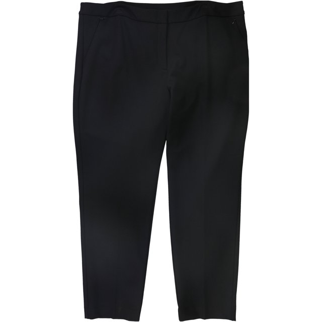 Alfani Womens Zip-Pocket Casual Trouser Pants deepblack 2x30