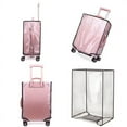 thumbnail image 1 of Waterproof Rolling Luggage Cover Full Transparent Luggage Protector Cover Thicken Suitcase Protector Cover PVC Suitcase Cover 22inch B, 1 of 6