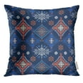 thumbnail image 1 of EREHome Blue Batik Abstract Ethnic Tribal Boho Colorful Bohemian Pillow Case 16x16 Inches Pillowcase, 1 of 1