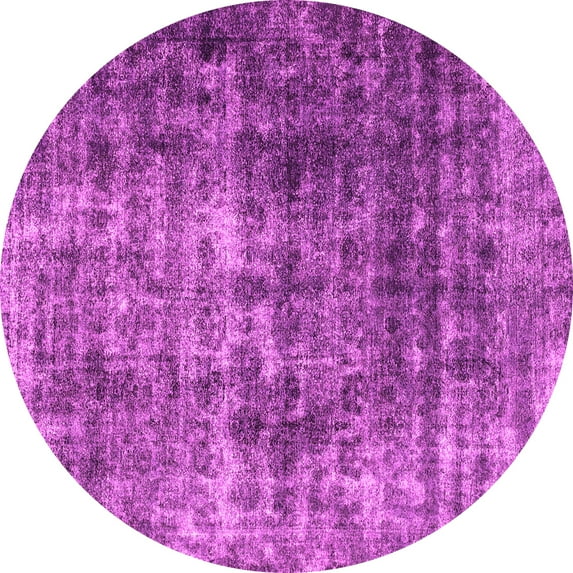 Ahgly Company Indoor Round Persian Pink Bohemian Area Rugs, 3' Round