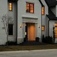 thumbnail image 6 of C Cattleya 1-Light Matte Black Dimmable LED Outdoor Wall Light with Frosted Glass Diffuser, 6 of 8