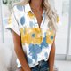 thumbnail image 3 of Mujeres Pantalones Cortos Impresos Blusas de Manga Corta Y Top Regular, Vestido de Moda de Verano Casual para Mujeres, 3 of 4