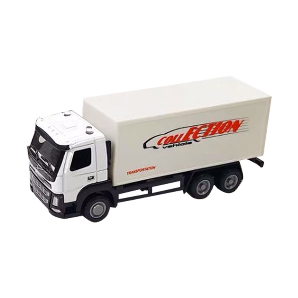 1:43 Alloy Construction Vehicle Truck Trailer Container Model gift for boy Kids 
