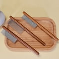 thumbnail image 3 of 3-Size Stainless Pet Comb - Wood Handle Grooming Brush for Cats/Dogs Flea Removal & Detangling, 3 of 9