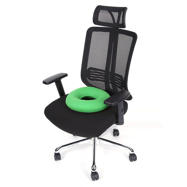 Cojín para asiento de oficina, cojín redondo inflable para silla, cojín para hemorroides, compacto y ligero
