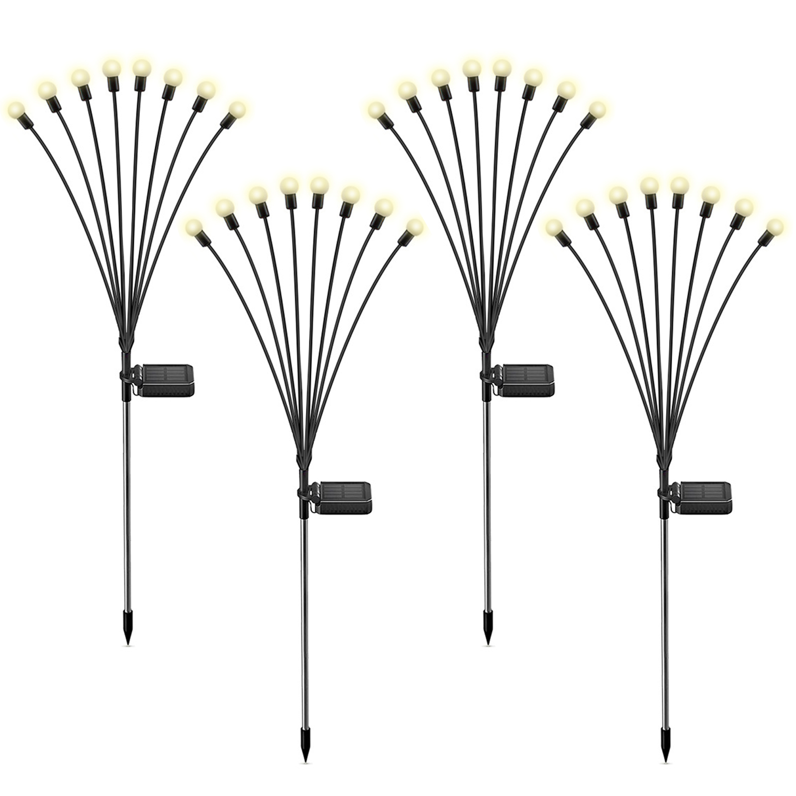 Litake Solar Powered Firefly Lights, Outdoor Solar Garden Lights