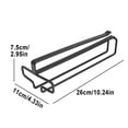 thumbnail image 3 of Under Cabinet Wine Glass Rack | Metal Storage Holder for Kitchen & Bar Organization | Space-Saving Vertical or Horizontal Mount | Includes Installation Hardware, 3 of 4