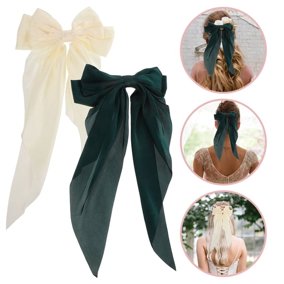 ELAYARD 2Pcs Elegant Hair Clips Women Girls Hair Bows for Special Occasions