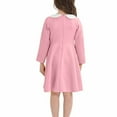 thumbnail image 3 of JUSLIO Girls Dresses Cotton Winter Solid Casual Girl Dresses Round Neck Long Sleeve Holiday Party Dresses, 3 of 4
