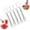 5Pcs, variant on 2-in-1 Stainless Steel Fruit Cutter, Watermelon Fork Slicer Tool, Watermelon Slicer and Fork, Dual Head Knife with Round Handle for Kitchen Fruit Cubes