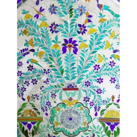 - Decorated Tile Painting at City Palace, Udaipur, Rajasthan, India Print Wall Art By Keren Su