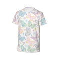 thumbnail image 3 of Honeii Colorful Butterfly Print Kids Boy T-Shirt,Breathable Round Neck Tee,Stylish Summer Tee for Boys, for Outdoor Activities and Casual Wear, 3 of 7