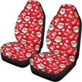 thumbnail image 5 of Pzuqiu Santa Car Seat Covers Breathable Car Decor Accessories, Lightweight Easy Installation Car Seat Cover Full Set Fit for Most Sedans Cars Truck, 5 of 10