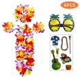 thumbnail image 1 of Conjunto De Decoraciones Para Fiestas Hawaianas Guirnaldas Leis Hawaianas [Yue Xinghui] Propiedad Intelectual Sin Procesar Conjunto De Cuatro Piezas Leis Hawaianas Combinación De ANGGREK Hawaiian Party Decorations Set, 1 of 8