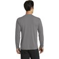 thumbnail image 2 of Port & Company Long Sleeve Performance Blend Tee-XL (Medium Grey), 2 of 6