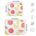 thumbnail image 4 of Yayeee Dish Drying Mat for Kitchen Counter 16"x18" Microfiber Absorbent Pad, White Grapefruit Slices, 4 of 7
