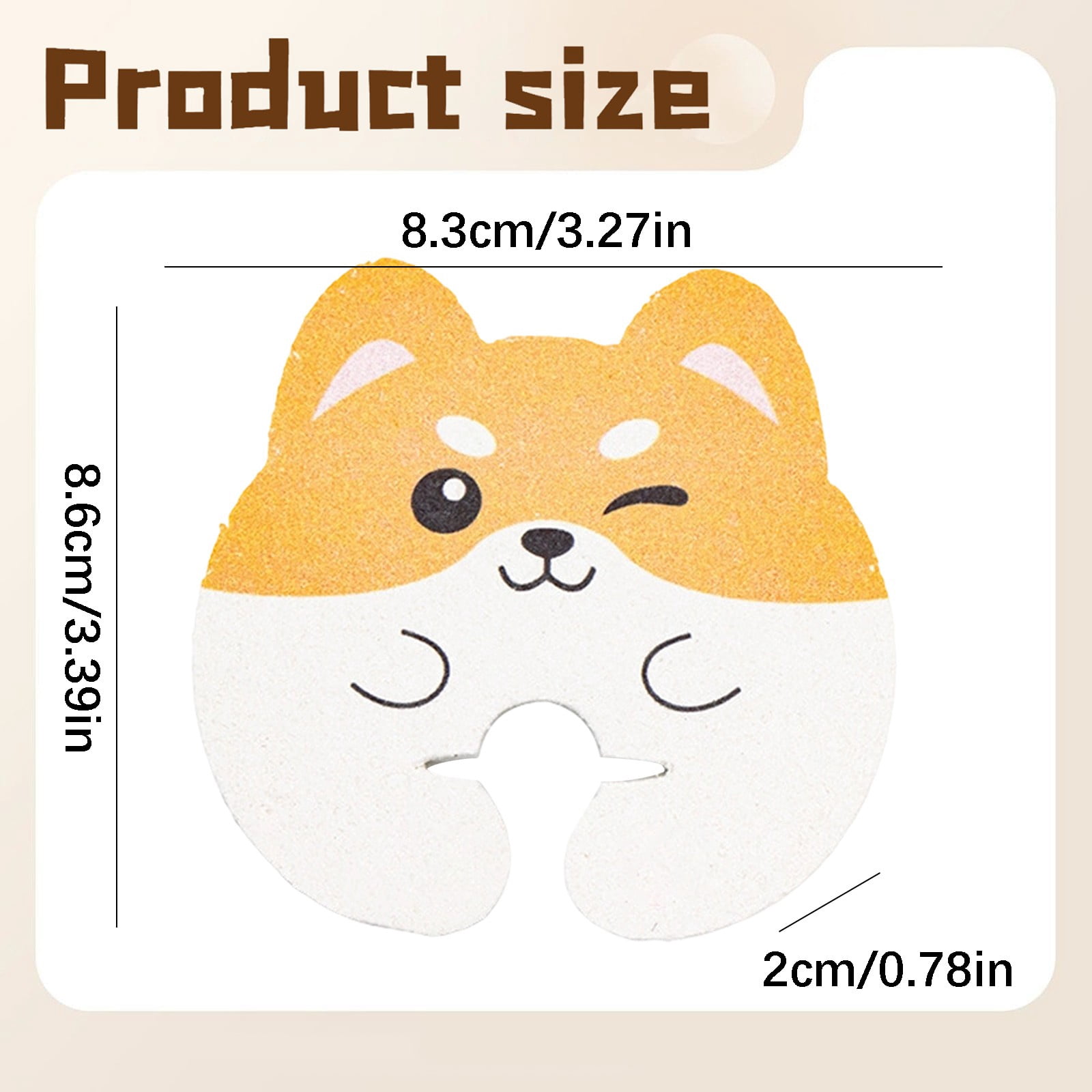 Cute Kitchen Sponge, 3.27x3.39 Inch Non Scratch Dishwashing Scrub with ...