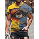 thumbnail image 4 of Camiseta informal con estampado 3D para hombre, ropa cómoda de hip hop, verano 2024, 4 of 5