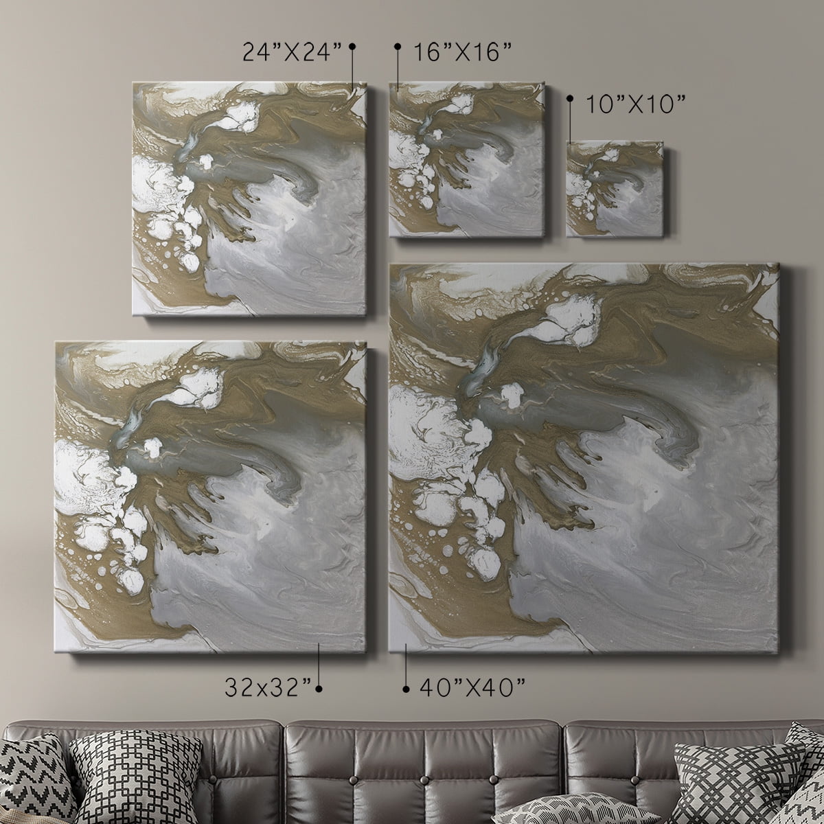 Wexford Home Hydrous-Premium Gallery Wrapped Canvas, 10" x 10" - Ready to Hang