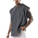 thumbnail image 1 of Top Abrigo Hombres de Moda de Color Sólido sin Mangas con Capucha, Versátil Fitness Ocio Nylon Spandex, 1 of 3