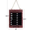 thumbnail image 3 of Excello Global Products Business Hours Hanging Chalkboard Rustic Decorative Erasable Chalk Boards for Restaurant Door Hangable Shabby Chic Wooden Sign - EGP-HD-0311, 3 of 4