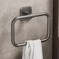 thumbnail image 1 of Feltree Squares Towel Storage Rack Towel Ring Hook Ring Towel Rack Minimalists Wall Mounted Round Small Size Hand Towel Hanging Rod Rag Towel Rack, 1 of 8