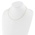thumbnail image 4 of Diamond2Deal 10K Or Jaune.95 mm Rond Câble 1+1in Collier de Chaîne Réglable pour les Femmes 18", 4 of 6