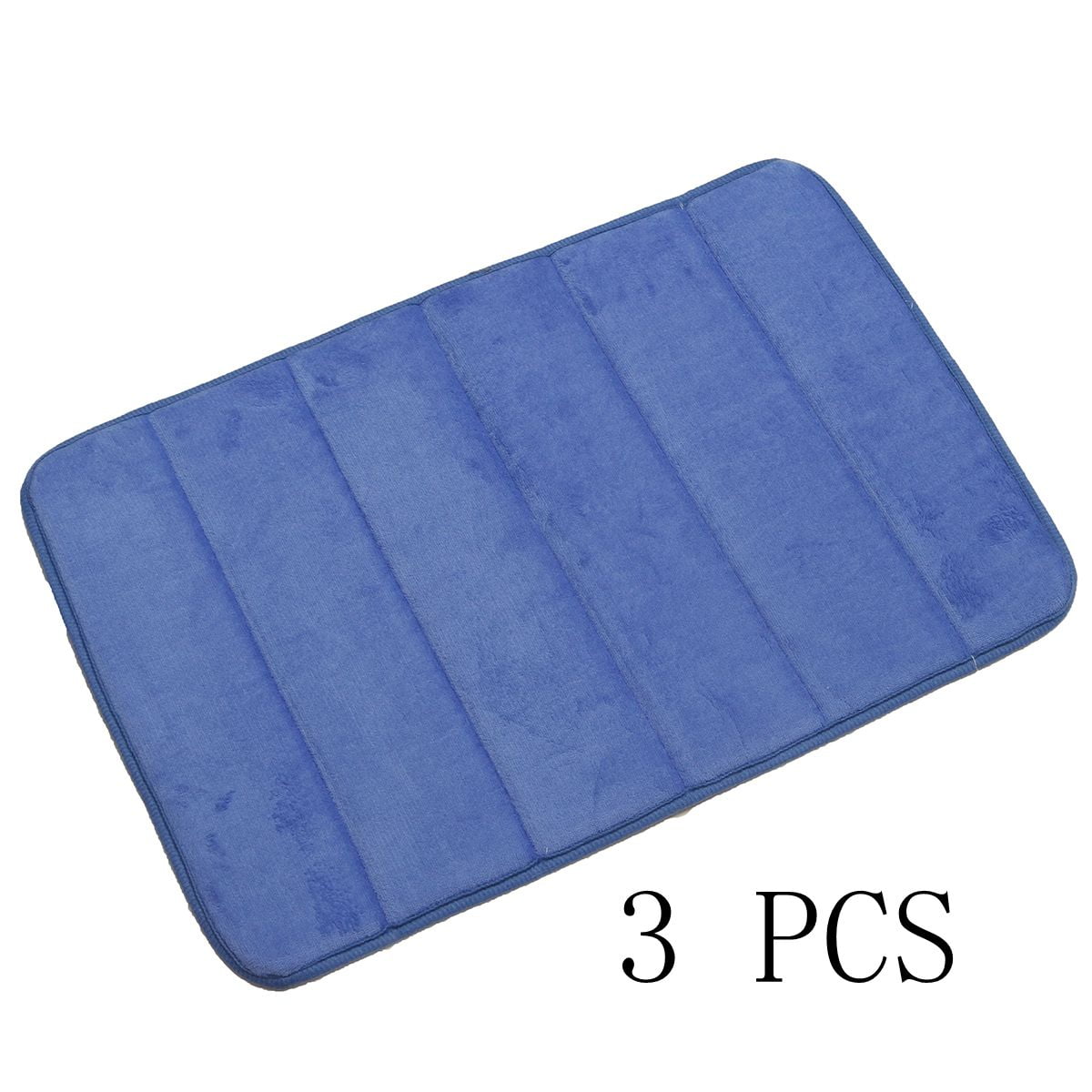 Microfibre 50 x 90 cm Turquoise VSUSN Non-Slip Memory Foam and Microfibre Bathroom Mat